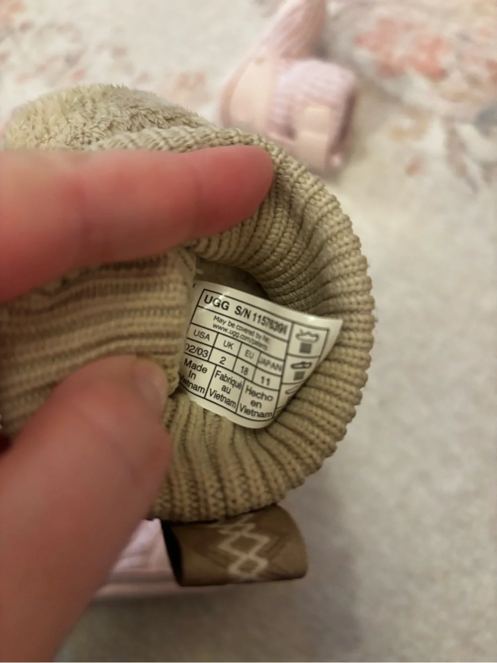 UGG tan infant